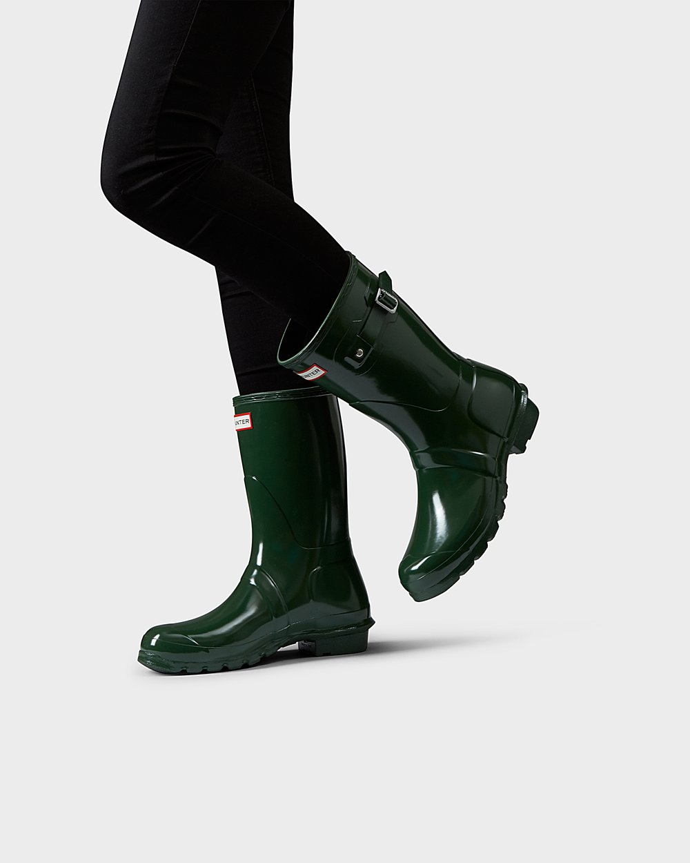 Hunter Mujer Original Gloss - Botas de Lluvia Verde - 576-LRZGCU